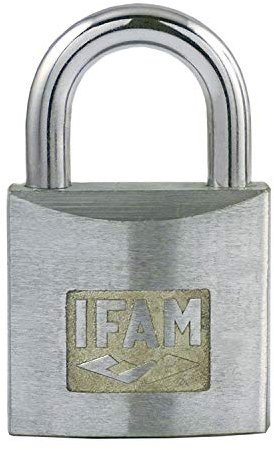 IFAM Candado Serie Z, Modelo Z55, Arco Normal, 55mm, Acero Cromado, Seguridad y Resistencia a la Intemperie, Uso en puertas exteriores, garajes, cobertizos, portales, armarios, Aleación de Zinc