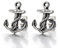 Paar Anker Ohrstecker, Unisex Ohrringe für Herren und Damen Edelstahl Gestüt Ohrringe, Ohrschmuck