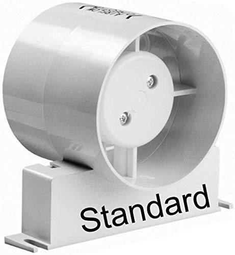Manrose ID100S Inline Fan Standard Model On Off Bathroom Extractor Fan 4 100mm (ID100S 4 Standard Model On Off)