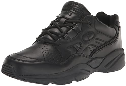 Propét Men's Stability Walker Walking Sneakers Medicare Approved Shoes, Black, 8.5 XX-Wide