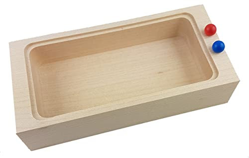 Rülke Holzspielzeug 22254 Puppenhauszubehör, holzfarben, rot, blau