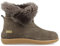 HAFLINGER Lammfell Leder Hausschuhe Lemmi Unisex Stiefel Grau (Anthrazit 04), Gr 36