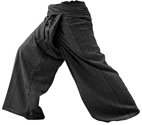Thai Fisherman Pants Yoga Pantalon taille libre Plus taille coton
