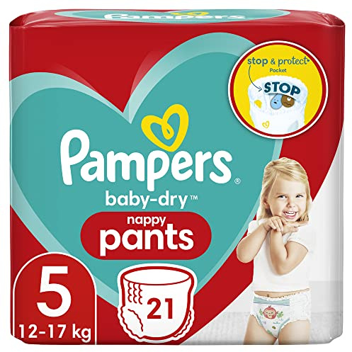 Pampers Baby Dry Pants Size 5 Nappies (Pack of 21)