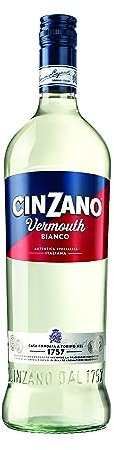 Cinzano Vermouth Blanco - 6 botellas x 1000 ml - Total: 6000 ml