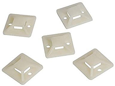 Supporti Per Cavi, 100 Pezzi, Beige, 20X20Mm