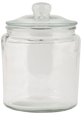 IB Laursen Glaskrug mit Glasdeckel und Gummiring - 900 ml