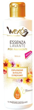 Wexor Detersivo Pavimenti Super Profumato senza Risciacquo con Oli Essenziali dolce Profumo di Frutti Tropicali Essenza Lavante per Pavimenti Detergente Neutro Concentrato Pulisce a fondo 50 Dosi