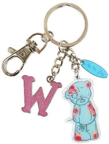 W Me to You Bear Enamel Alphabet Keyring Bag Charm by Me To You