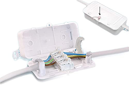 DEXTBOX SL mit freiem Schraubklemmblock DeksBB-003 4 POLE-Anschlussblock-Anschlusskasten (Pack mit 1) 4 Pol-16-Stecker, 0,5-2,5 mm² Steckerblock, der in der Lage ist, 2, 3 und 4 Leiter aufzunehmen