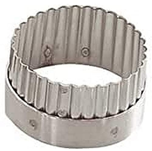 De Buyer 3314.05 Emporte-pièce Découpoir Cannelé Rond - Inox - ht. 3,5 cm - Ø 5,5 cm