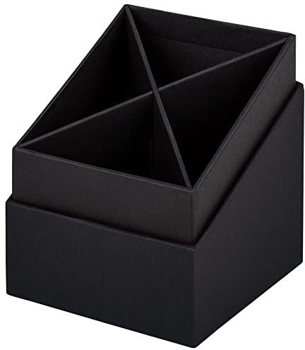 Rössler Papier 1331452700 - S.O.H.O. Stifteköcher, 86 x 86 x 100 mm, Schwarz, 1 Stück