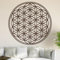 Kiwistar Blume des Lebens - Baum Wandtattoo in 6 Größen - Wandaufkleber Wall Sticker - Dekoration, Küche, Wohnzimmer, Schlafzimmer, Badezimmer (30 x 30 cm, 80_braun)