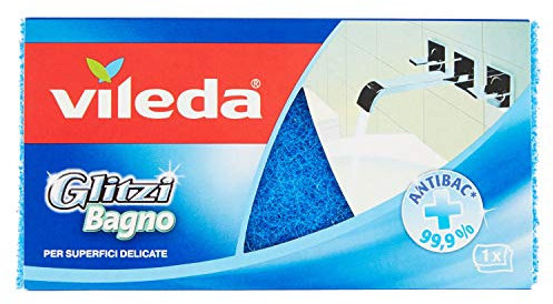 Vileda Glitzi Bagno Spugna, Giallo/Blu, 8x15x4.5 cm