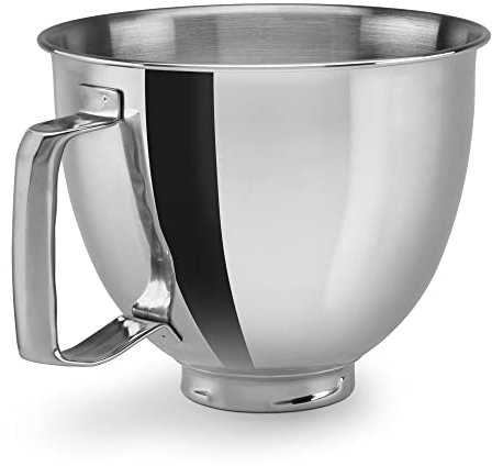 KitchenAid Bol en acier inoxydable poli avec poignée, métallique