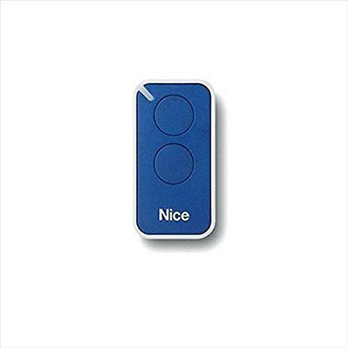 Nice INTI2B blu a canali Rolling code telecomando trasmettitore, 433.92 MHz Rolling code. Compatibile con Flor-S, One, telecomandi Flore.