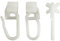 iso-design x-Gleiter mit Faltenlegehaken für Gardinenschienen - Set 100