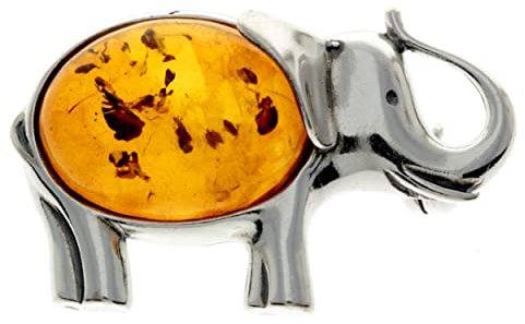 SilverAmber - 4010 - Broche Femme - Ambre - Argent 925/1000