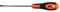 Bahco 611-3.5-100 Slotted Screwdriver, Multi-Colour, 0.6 x 3.5 x 100 mm/180 mm