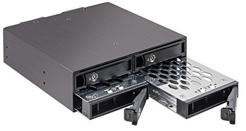 Syba 4 Bay 2.5” SATA Hard Drive Mobile Rack Mount for 5.25 Drive Bays, for HDD SSD SY-MRA25038