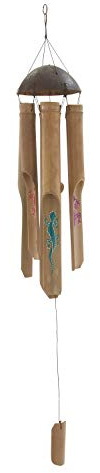 Deco 79 40371 Qualité. Dessin Carillon en Bambou, 12,7 cm L x 96,5 cm H