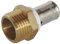 SOMATHERM FOR YOU, Raccord à sertir mâle 15/21 pour tubes PER Ø12 - Installation rapide et fiable, acier inoxydable, compatible avec profils H, U, RF, pression max 10 bars, certifié NF
