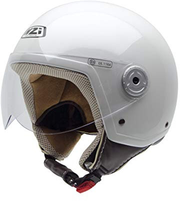 NZI Vintage II Motorradhelm, Weiß, 54