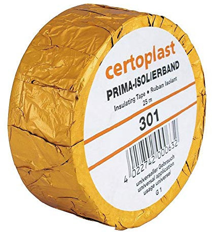 Teerverband CERTOPLAST -beidseitig klebend- SCHWARZ, 25 m lang, 4,5 cm breit