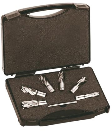 Milwaukee Estuche de fresas de Corte HSS, 14/16 / 18/20 / 22 / 24mm y Pin de eyector