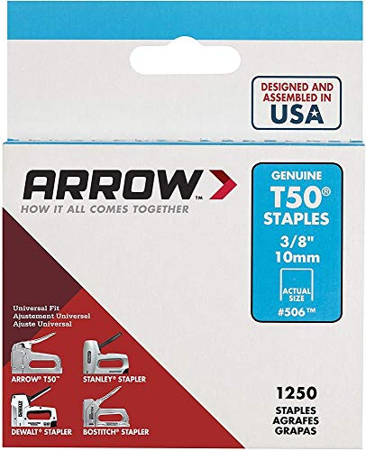 T50 Staples 10mm (3/8in) Box 1250