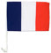 LP Lot de 4 Drapeaux pour vitre Voiture France Supporter Euro 2016