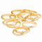 1 Packung mit 288 Stück RINGE METALL DEKO gold Tischdeko Hochzeit goldene