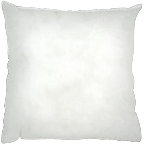 Riva Home Paoletti Hollowfibre Cushion Pad Insert Inner - Medium Square Shape - 100% Polyester Filling - Double Stitched Edges - 50 x 50cm (20 x 20 inches) - Designed in the UK, White, CPAD5050