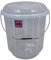 Large 20 Litre Clear Plastic Bucket Bin with Lid