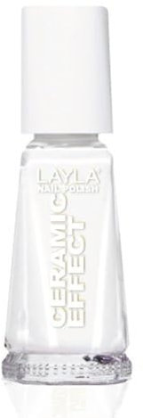 Layla Cosmetics 1243R23-036 Ceramic Effect Nagellack - pure white, 1er pack (1 x 0.01 l)