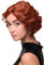 WIG ME UP - A4002-350 Damenperücke Perücke 20er Jahre Swing Bob gewellt Perücke Rot Kupferrot ca. 25 cm