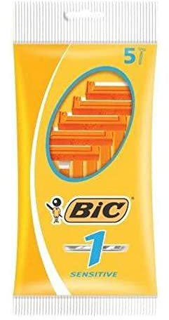 Bic 1 Sensitive Einwegrasierer, 5er-Pack