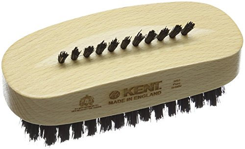 Kent Brushes Natural Black Bristle Nail Brush in Beechwood