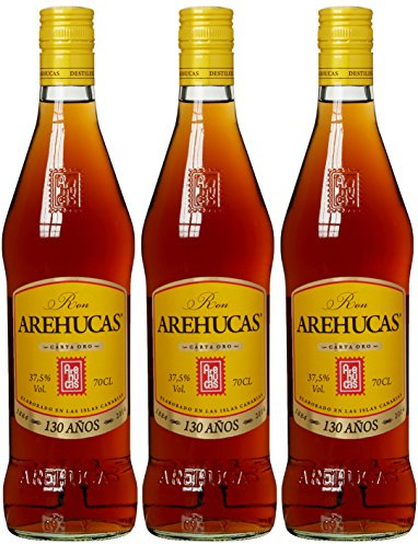 Arehucas Ron, Carta Oro, Canarische Inseln, Golden (3 x 0.7 l)
