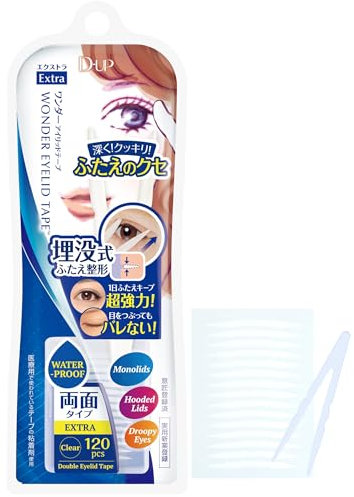 D.U.P 120 Piece Wonder Eyelid Tape Extra Eye Makeup, 1.1 Ounce