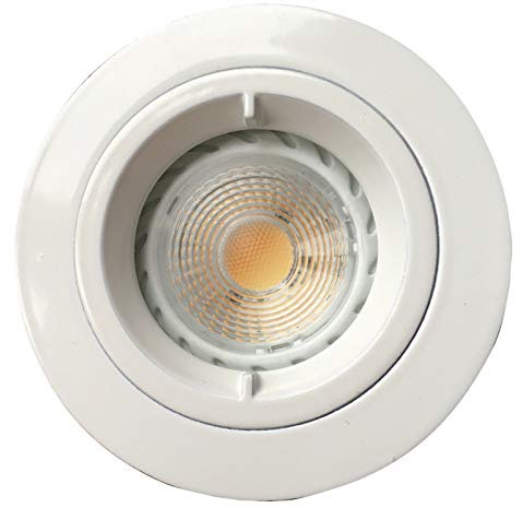 Spot à encastrer Fixe Blanc IP65 BBC-RT2012, pour laine de verre déroulée, pour lampe 12V GU5.3 Non Incluse