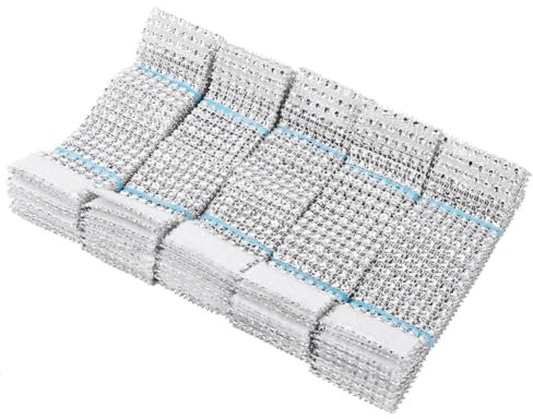 50 Stücke Serviettenring Serviettenringe Golden Silber Serviette Ring mit für Hochzeit Weihnachten Ball Dinner Deko Tischdeko 13 * 4cm (L*B) (50pcs, Silber)