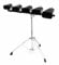 XDrum Cowbell Set, 5 Kuhglocken inkl. Ständer (Percussion, Kuhglockenset, 4,5,6,7,9, robuster, höhenverstellbarer Ständer, doppelstrebige Hardware, ausgezeichneter, harmonischer Klang)