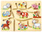 Bino world of toys Zuordnungsspiel Findest du den passenden Kopf? Spielzeug für Kinder ab 10 Monate, Kinderspielzeug (Spiel für Kinder, Thema: Bauernhof, Förderung von Motorik & Kreativität), Mehrfarbig