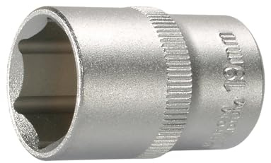 SW-Stahl 05609L Steckschlüsseleinsatz 1/2 Zoll, 18 mm Sechskant-Nuss | Antrieb 12,5 mm Vierkant, Länge 39 mm, aus Chrom-Vanadium-Stahl, matt verchromt, für Außensechskant-Schrauben