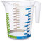 Rotho Domino großer Messbecher 2l mit Skala, Kunststoff (PP) BPA-frei, transparent, 2l (22.1 x 15.4 x 19.3 cm)