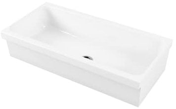 Galassia - Lavabo a canale Ninive cm 90 smaltato su 4 lati Galassia