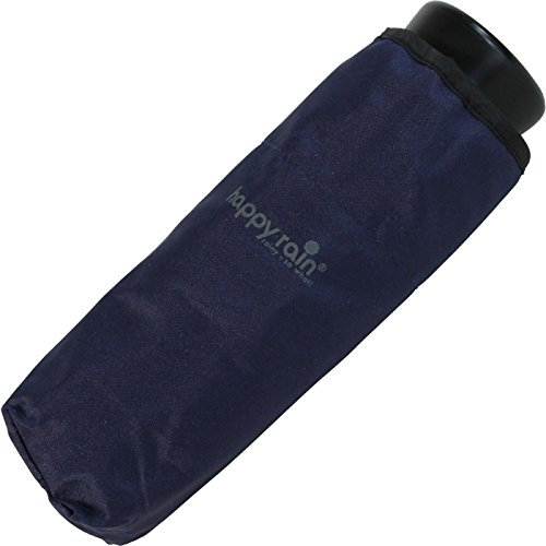 Ultra Mini Taschenschirm Damen Regenschirm Uni - Navy-blau