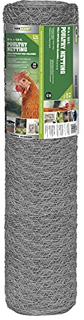 YARDGARD 2 Inch Poultry Netting, Chicken Wire Fence, 20 Gauge Galvanized Steel, Rabbit Fencing, Bird Enclosures, Garden Protection and Plant Support, 36 Inches x 150 Feet