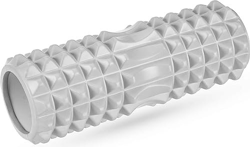 Gymtek Faszienrollen Massagerollen EVA - Roller für Gymnastikrolle Rücken – Rückenrolle Wirbelsäule – Muskeln – Muskelentspannung - Faszienrolle Wirbelsäule - Rücken Knacker - Grau
